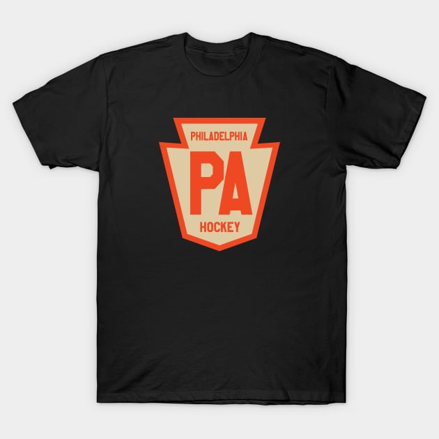 PA Hockey 2 T-Shirt by Center City Threads